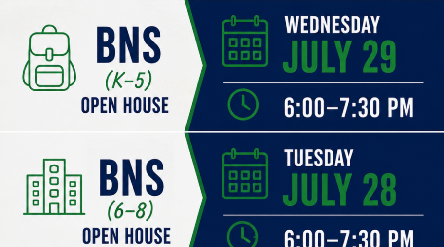 BNS BHS Babcock Schools Open House 2026-2027 Save the Date